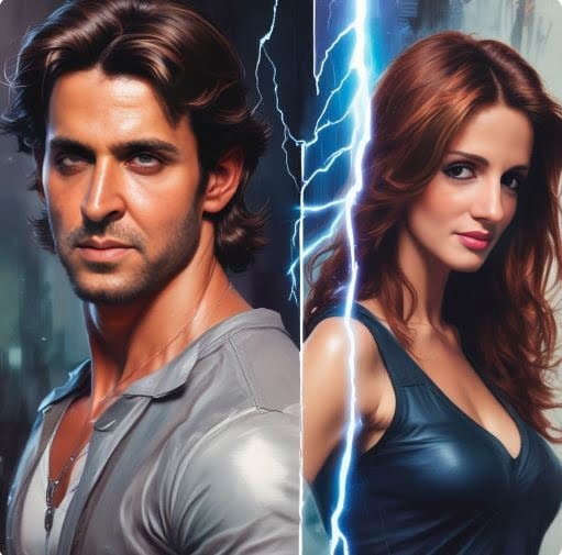 Hrithik Sussanne divorce - ai generated - khobortobor.com